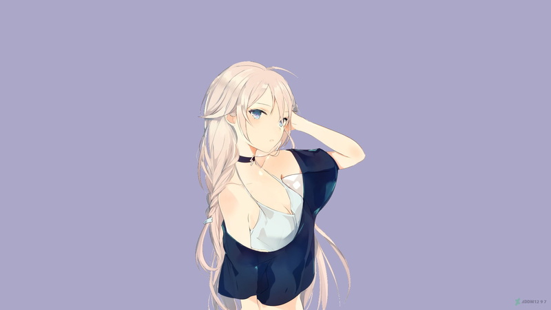 1080P, standing, portrait, beautiful woman, indoors, front view, blue eyes, women, hair, IA (Vocaloid), long hair, young adult, cut out, hairstyle, studio shot