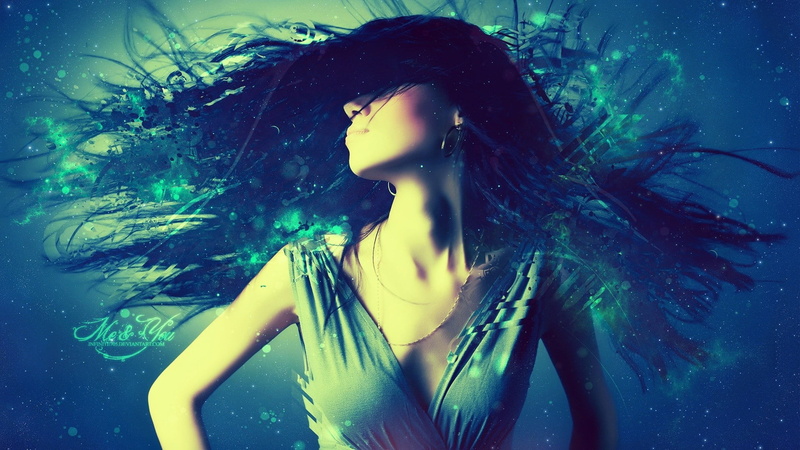 water, young adult, women, beauty, hair, front view, beautiful woman, digital art, portrait, wet hair, headshot, leisure activity, necks, females, young women