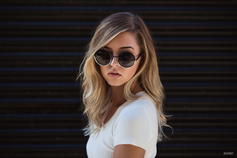 women with glasses, portrait, women, 1080P, sunglasses, face