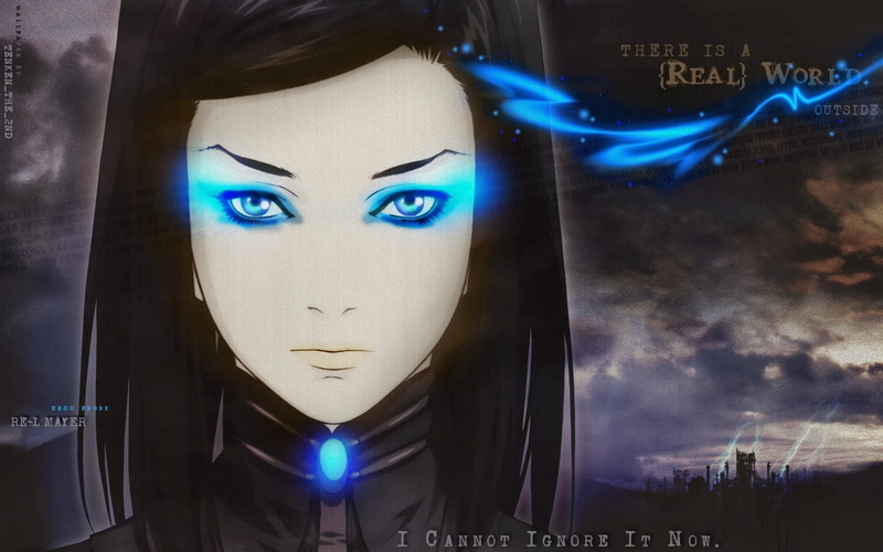 Re-l Mayer, representation, indoors, young adult, blue, female likeness, digital composite, blue eyes, 720P, creativity, night, mask, disguise, anime