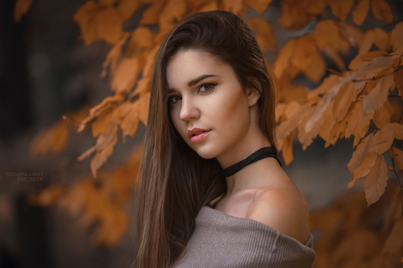 face, 1080P, portrait, Robert Chrenka, women, depth of field, choker