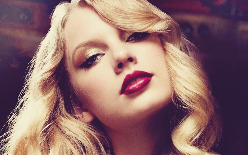 girl, blonde, makeup, swift, taylor, 1080P