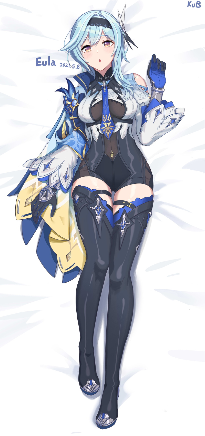 Eula(Genshin impact), anime girls eating, Genshin Impact, 5K