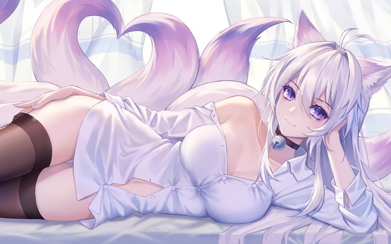 anime girls eating, fantasy girl, swimwear, girl sitting on girl, anime girls, 1080P, girl bathing, anime, bathing