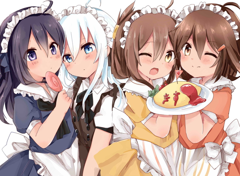 celebration, childhood, people, real people, human representation, lifestyles, Kantai Collection, girls, boys, cute, representation, portrait, day, females