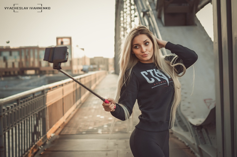 portrait, blonde, self shot, women, 1080P, selfies, self portraits