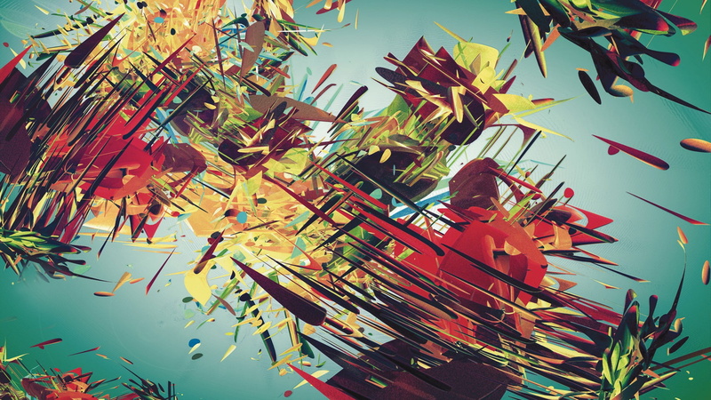 surreal, illustration, built structure, red, architecture, nature, paper, colorful, leaf, branch, day, growth, 1080P, low angle view, abstract, decoration