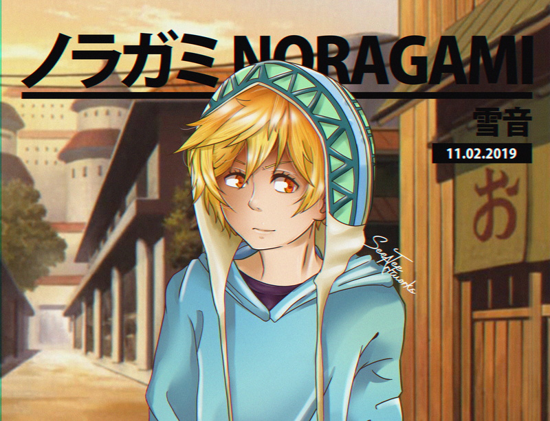 Blonde, Noragami, Anime, Hat, Yukine (Noragami), 4K