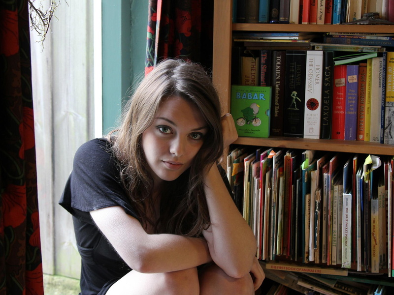 girl, women, imogen, library, model, black, 1080P, s, dyer, imogen dyer, shir, books