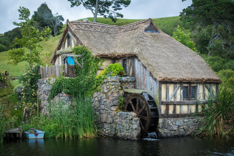 Nature, Movie, Hobbiton, Water mill, Shir, The hobbit, 5K