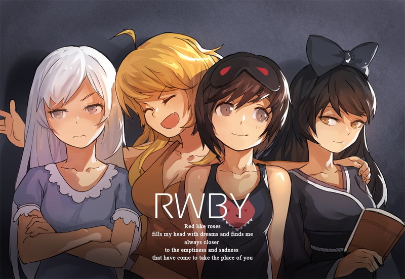 women, togetherness, child, young women, people, Blake Belladonna, real people, RWBY, group of people, casual clothing, adult, Weiss Schnee, Yang Xiao Long