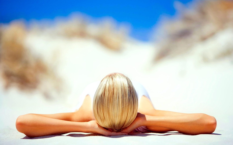 2K, beach, nature, sunbathing