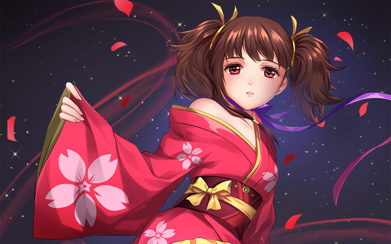 representation, 1080P, Mumei (Kabaneri of the Iron Fortress), Anime, nature, hairstyle, women, portrait, night, real people, Koutetsujou no Kabaneri, art and craft