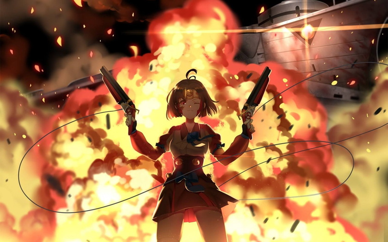 human representation, lifestyles, fire, three quarter length, 720P, real people, festival, night, people, focus on foreground, front view, Koutetsujou no Kabaneri