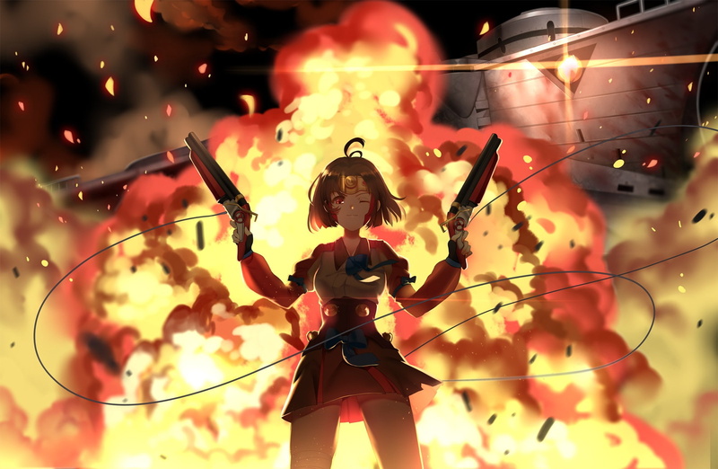 anime girls, Koutetsujou no Kabaneri, Mumei, 1080P