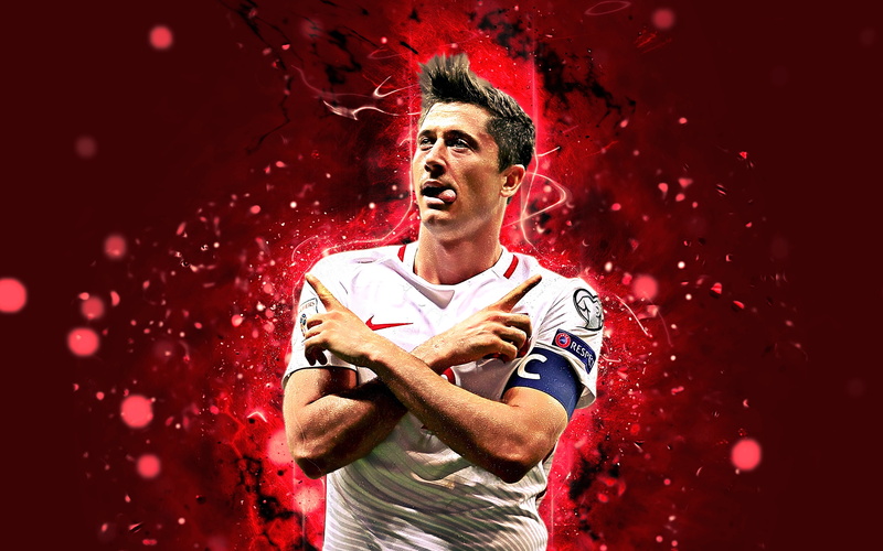 Polish, Robert Lewandowski, Soccer, 4K