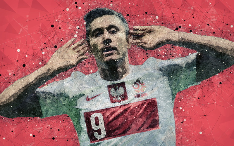 Robert Lewandowski, Soccer, Polish, 4K