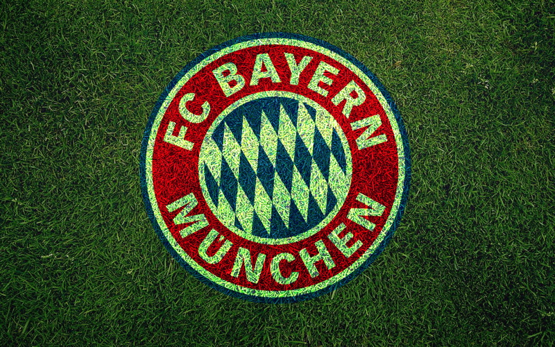 4K, Logo, Soccer, FC Bayern Munich, Emblem