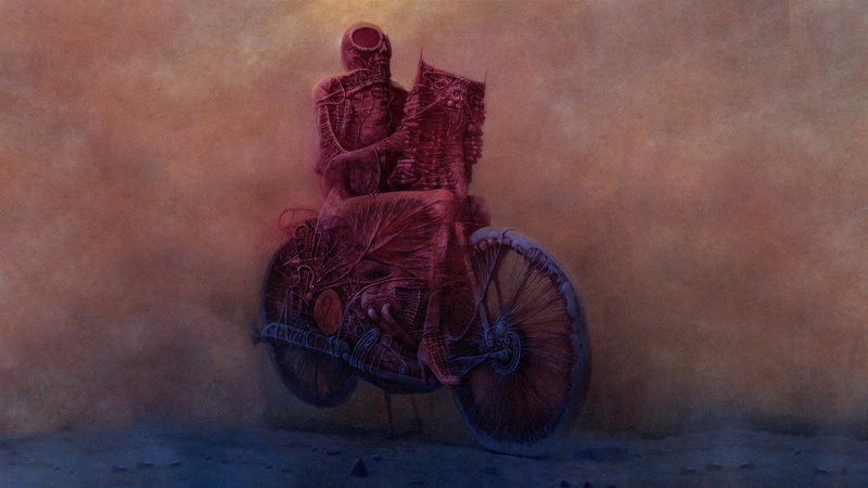 creepy, Zdzisław Beksiński, fantastic realism, 1080P, Polish, surreal