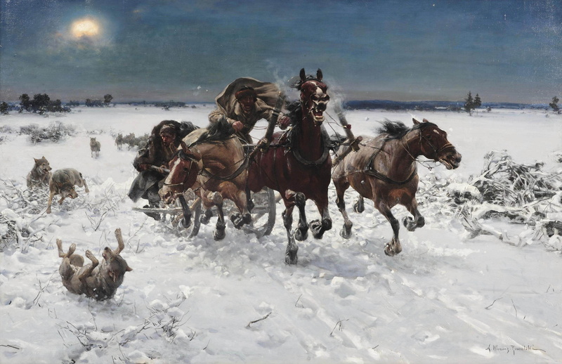 nature, cold temperature, animal, livestock, animal themes, vertebrate, group of animals, mammal, outdoors, artwork, land, domestic, running, field, Polish