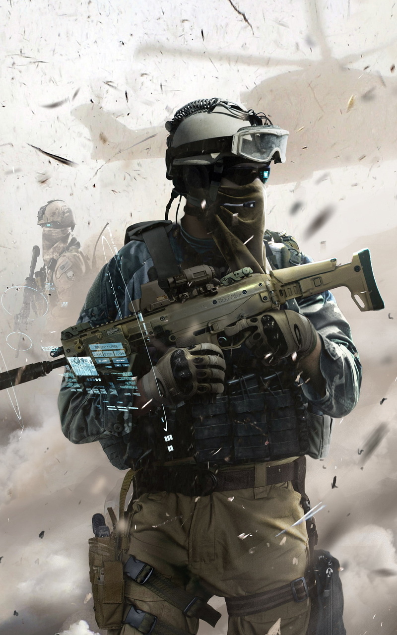 military, Portrait Display, Tactical, special Forces, ghost recon, video games, 2K, Adaptive Combat Rifle, Assault Rifle