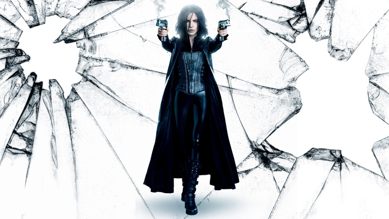 handgun, hd, cracked, 1080P, kate, broken, brunette, movies, beckinsale, underworld