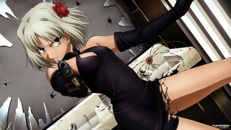 cartoon/comic, 1080P, handgun, anime, hd, canaan