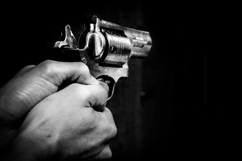 security, man, photo, grayscale, finger, weapon, aggression, person, aiming, violence, handgun, shot, target, aim, gun, indoors, danger, social issues