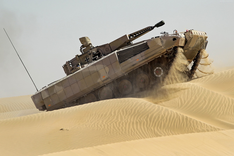 Bundeswehr, infantry fighting vehicle, 4K, sand, desert, Pume, IFV