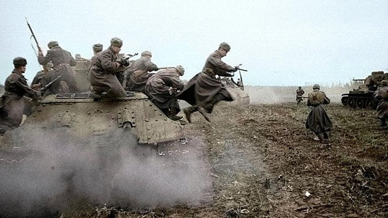 t, tanks, riding, tank, 1080P, red army, cars, rkka, infantry