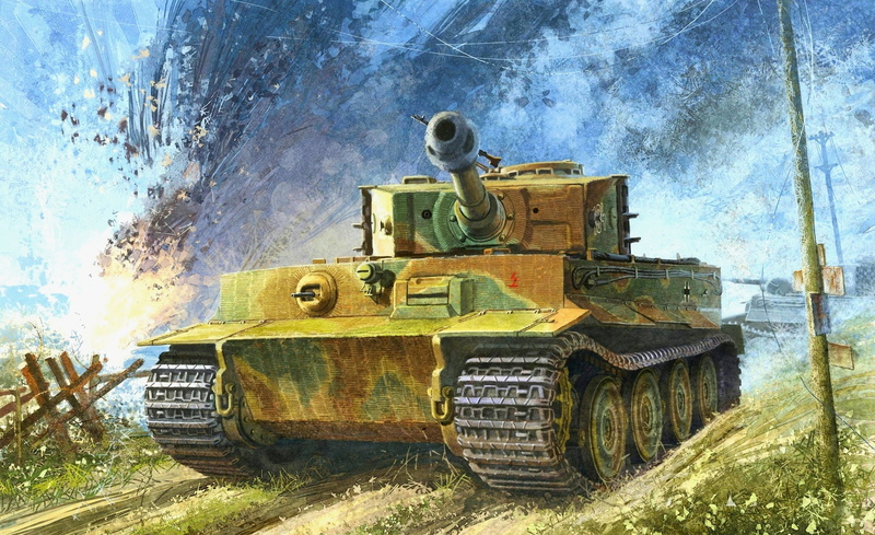machinery, 2K, military Land Vehicle, abandoned, plant, tree, tiger, old, artillery, armored Vehicle, figure, land Vehicle, heavy tank, outdoors, metal