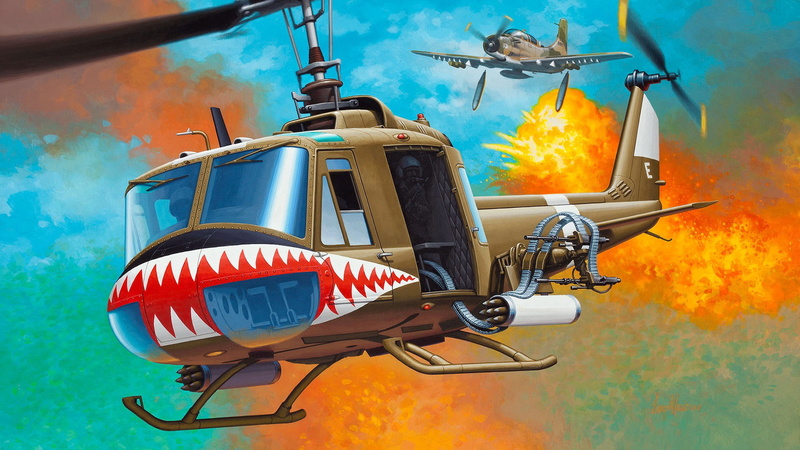 Iroquois, Bell, Huey, 1080P, UH-1, American multi-purpose helicopter