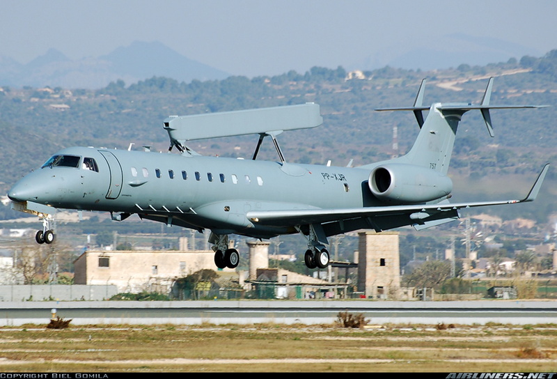 aircraft, surveillance, radar, military, 2K, embraer
