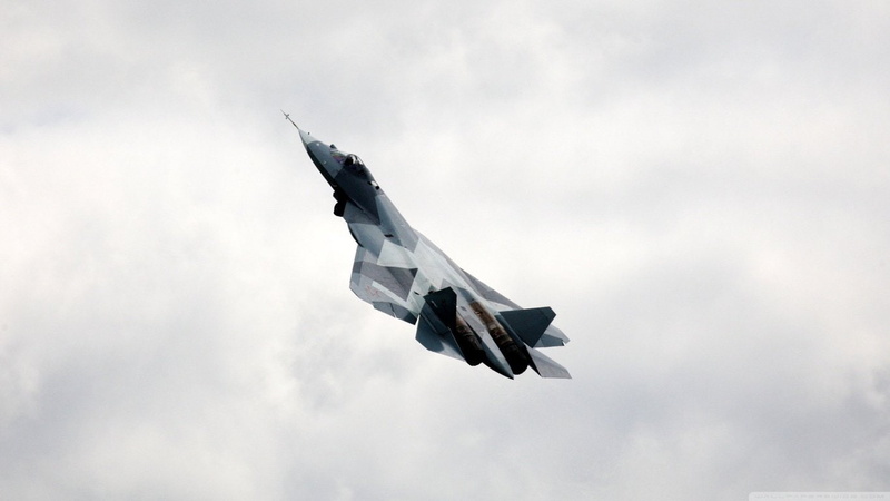 Airplane, Sukhoi Su-57, Jet Fighters, 720P