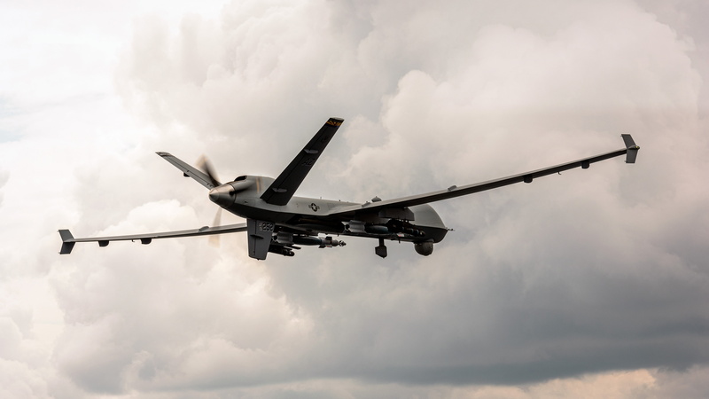 UNITED STATES AIR FORCE, 5K, MQ-9 Reaper, Unmanned aerial vehicle, reconnaissance and strike UAVs