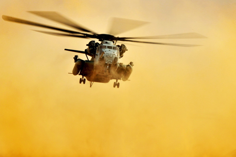 day, low angle view, military, mode of transportation, clouds, motion, nature, flying, chinook helicopter, flight, mid-air, airplane, no people, dust, qatar