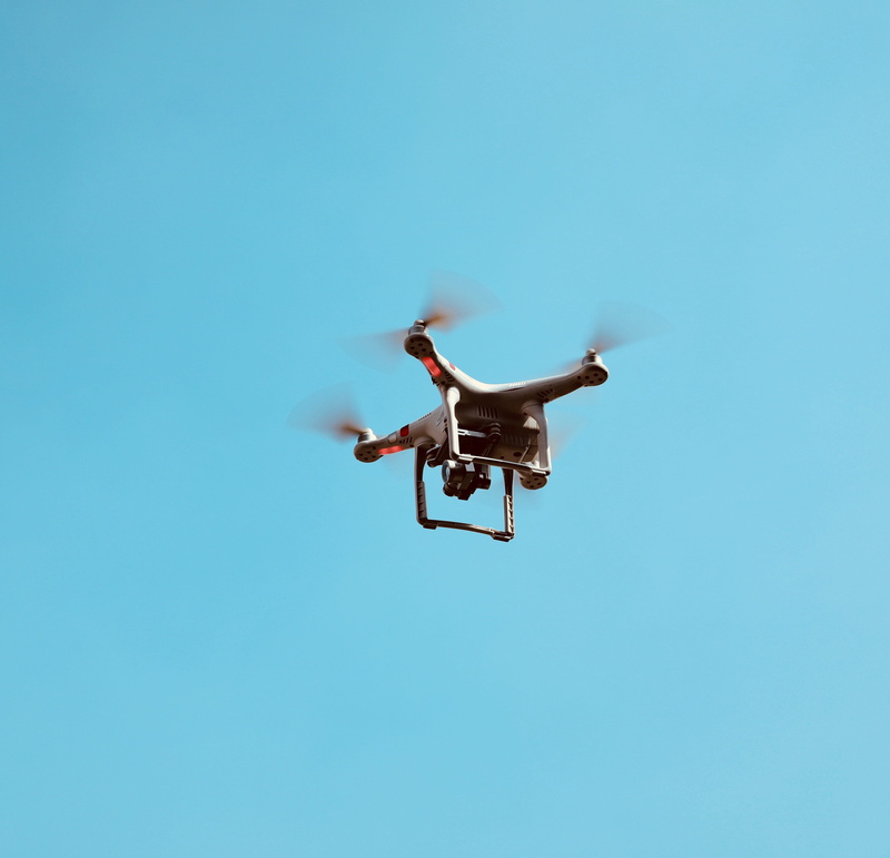 no people, quadcopter, military, explore, airplane, animal, motion, person, human, transportation, clear sky, blue sky, white, low angle view, mid-air