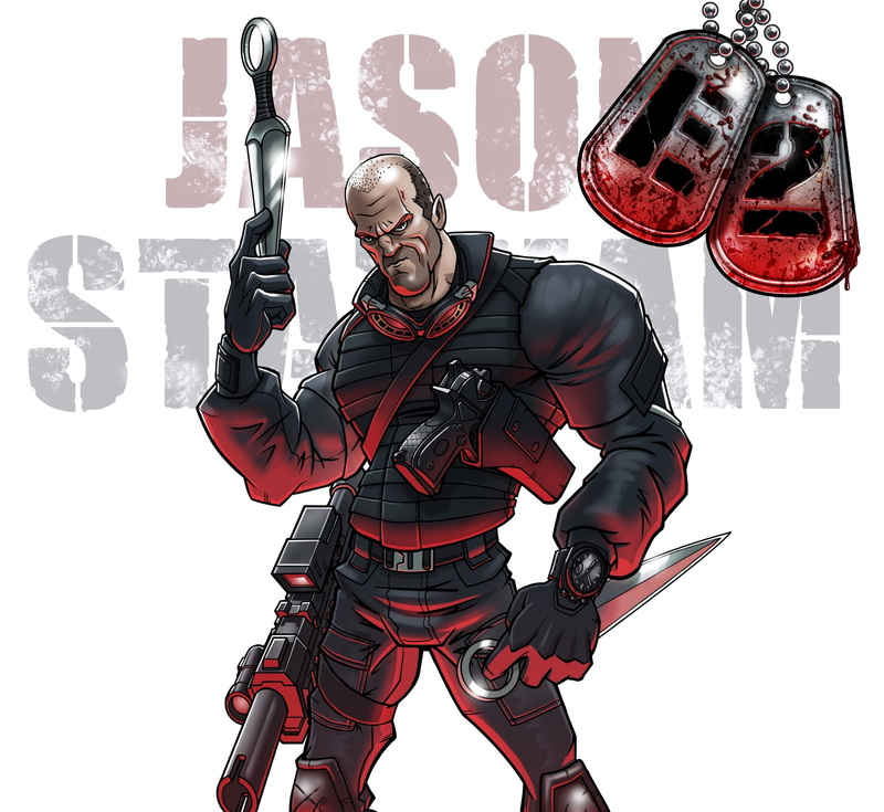 safety, 1080P, occupation, lifestyles, young adult, protection, technology, movies, holding, indoors, white background, Jason Statham, standing, young men