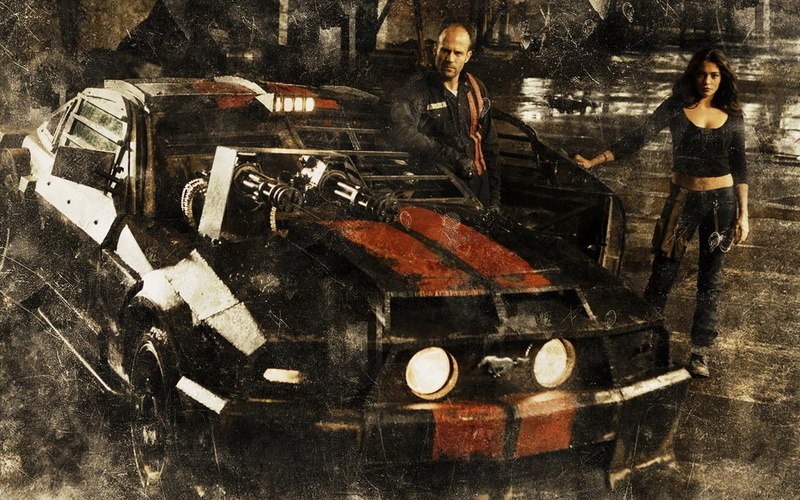 standing, Death race, poster, full length, leisure activity, real people, technology, death, 720P, two people, adult, men, mid adult, people, wall - building feature