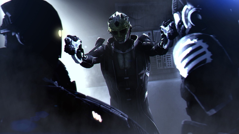 medium group of people, helmet, government, rider, Thane Krios, 1080P, protective workwear, group, police force, armed forces, video games, weapon, Mass Effect