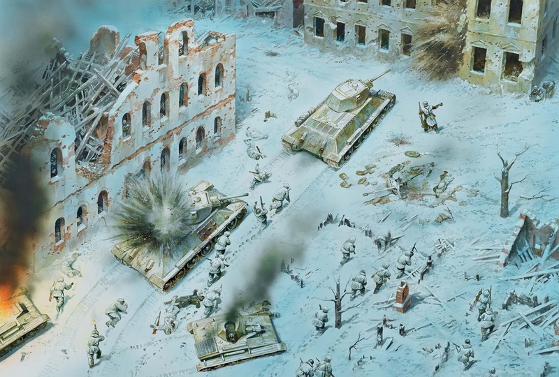 architecture, Demjansk, Soviet infantry, group of animals, cold temperature, day, nature, outdoors, building, water, tank, reflection, creativity, built structure