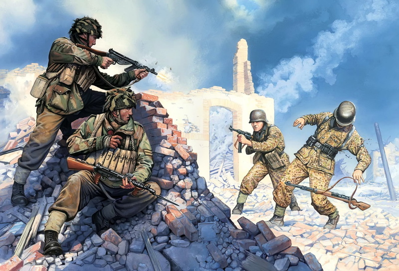 army soldier, human representation, male likeness, Soldiers, weapons, the British, fighting, war, nature, clothing, armed forces, military, battle