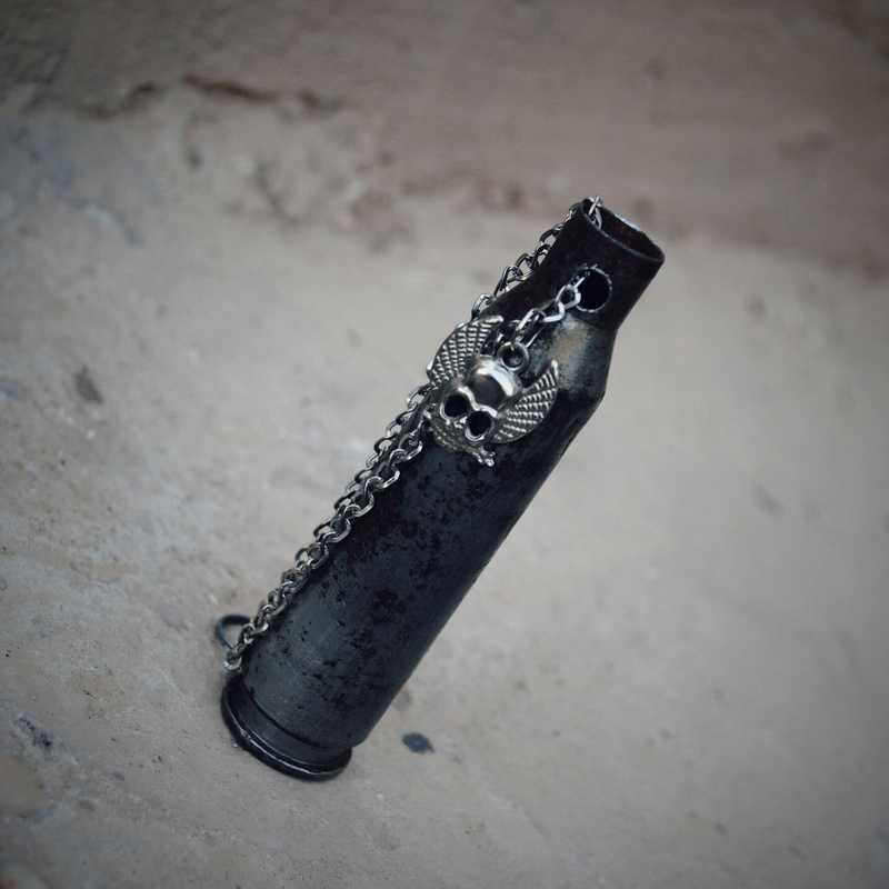 Iraq, skull, necklace, bullet, 1080P, black, weapon