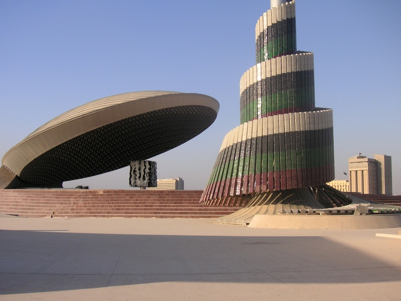 monupent, office, architecture, sunlight, no people, modern, nature, sky, financial district, war, building, travel, statue, city, iraq, built structure