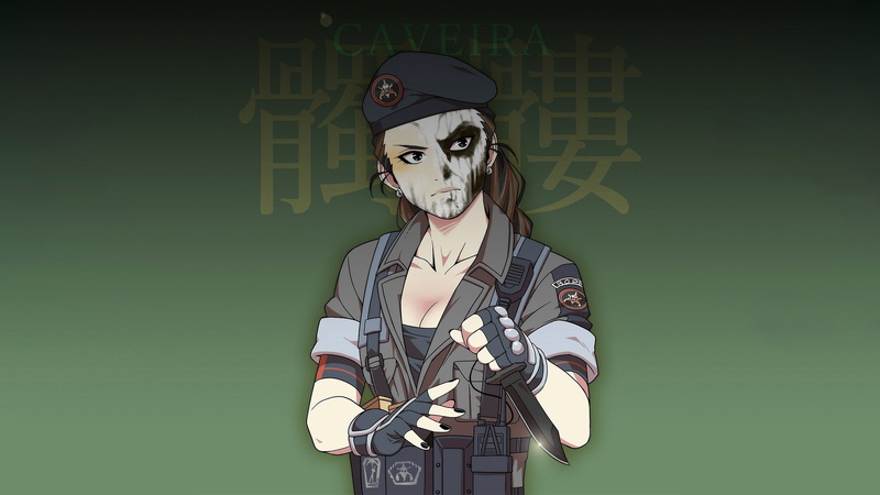 Caveira, Rainbow Six, special Forces, Rainbow Six: Siege, skull, 1080P, knife, Brazilian, Face Paint