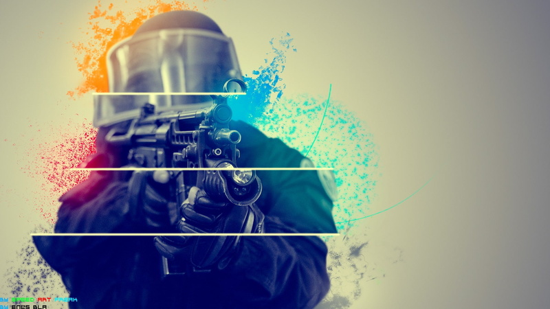 1080P, GIGN, machine gun