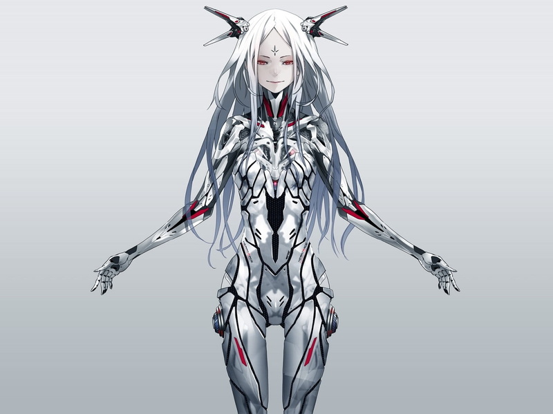 femalrewhite, adult, young adult, cyborg, gray, women, looking at camera, connection, females, digital composite, digital, studio shot, 720P