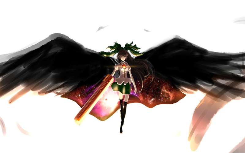 day, 720P, white background, anime, animal themes, animal wildlife, low angle view, arts culture and entertainment, studio shot, motion, animal, Touhou