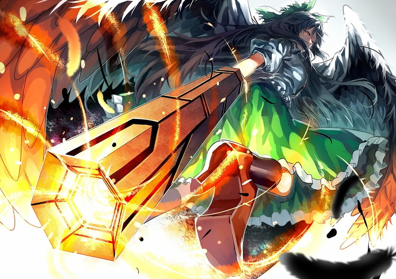 Touhou, Reiuji Utsuho, 720P, anime