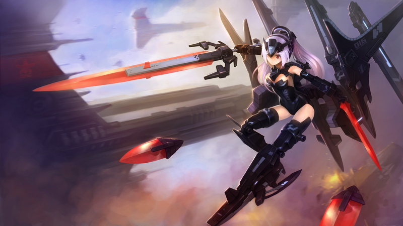 Tempesta (Busou Shinki), anime, 5K, Busou Shinki, anime girls, mecha girls